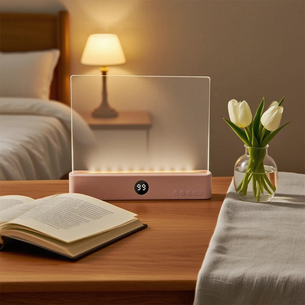 LED Flat Panel Book Light Eye Protection Night Vision Reading Lamp Rechargeable for Students Indoor Use 2 in 1 Night Lights